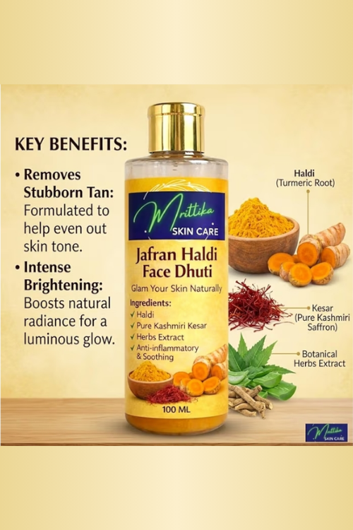 Authentic Kumkumadi Tailam – Ayurvedic Face Oil for Glowing & Radiant Skin | Mrittika - Image 5